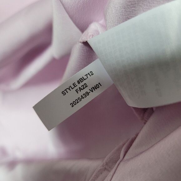 J Crew Pink Puff Sleeve Keyhole Neckline Crepe Top Blouse BL712 Women Sz Lg tall - Picture 6 of 9